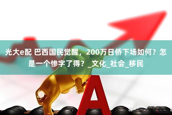 光大e配 巴西国民觉醒，200万日侨下场如何？怎是一个惨字了得？_文化_社会_移民