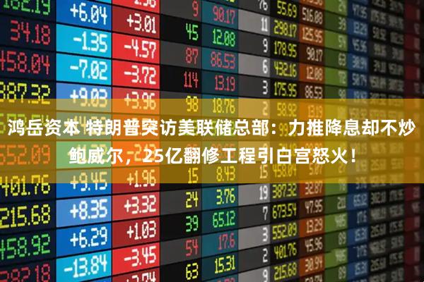 鸿岳资本 特朗普突访美联储总部：力推降息却不炒鲍威尔，25亿翻修工程引白宫怒火！